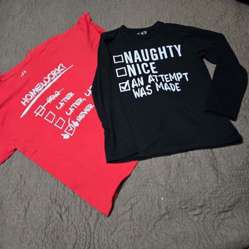 Santa's Naughty Nice Checklist Christmas Shirt and Homework Checklist tShirt, M